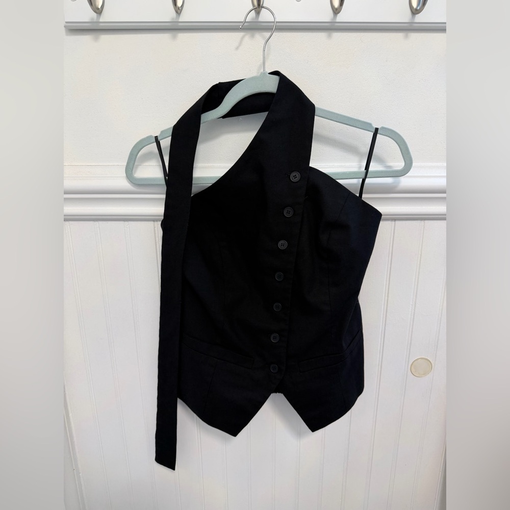 Commense Black Strapless Top - image 1